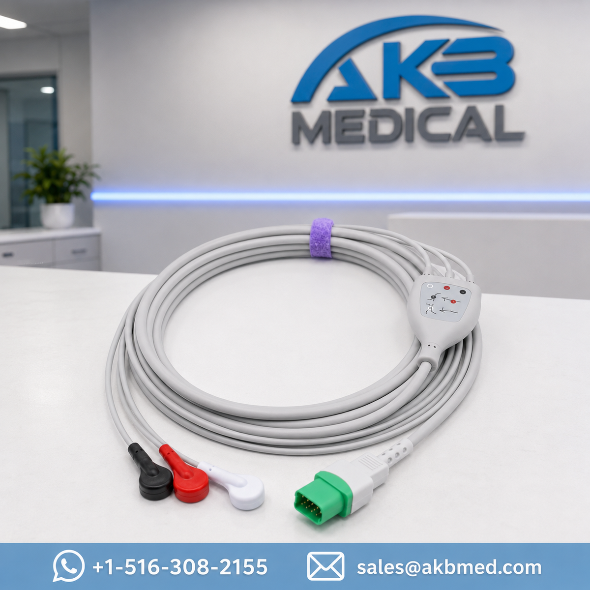 GE ECG 3/5-Lead Trunk Cable