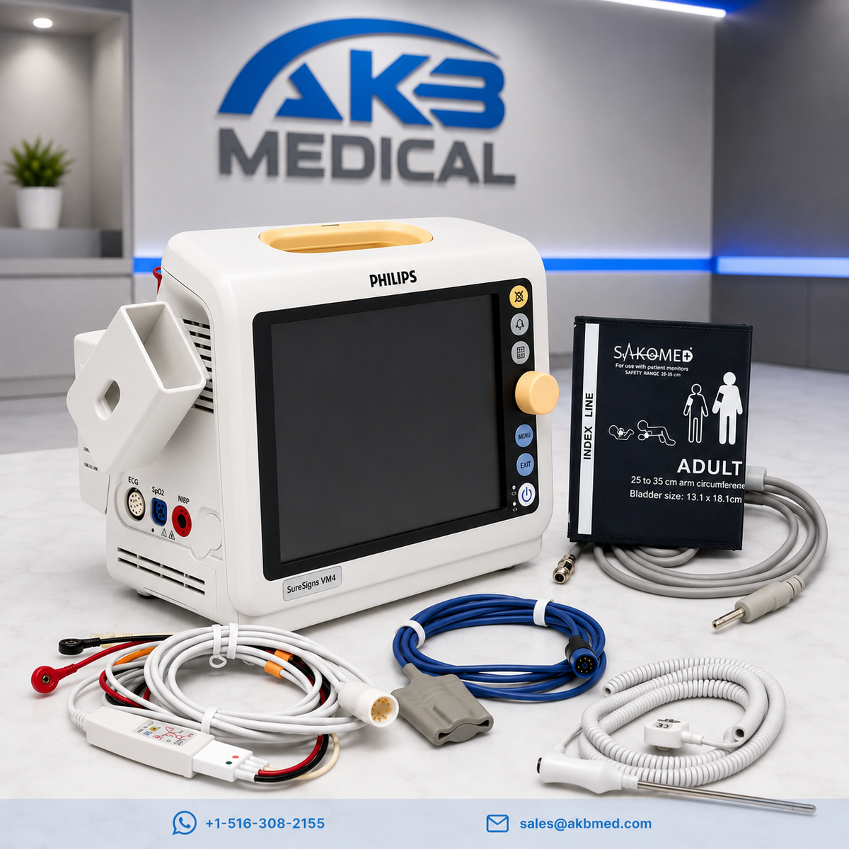 Philips SureSigns VM4 Vital Signs Monitor