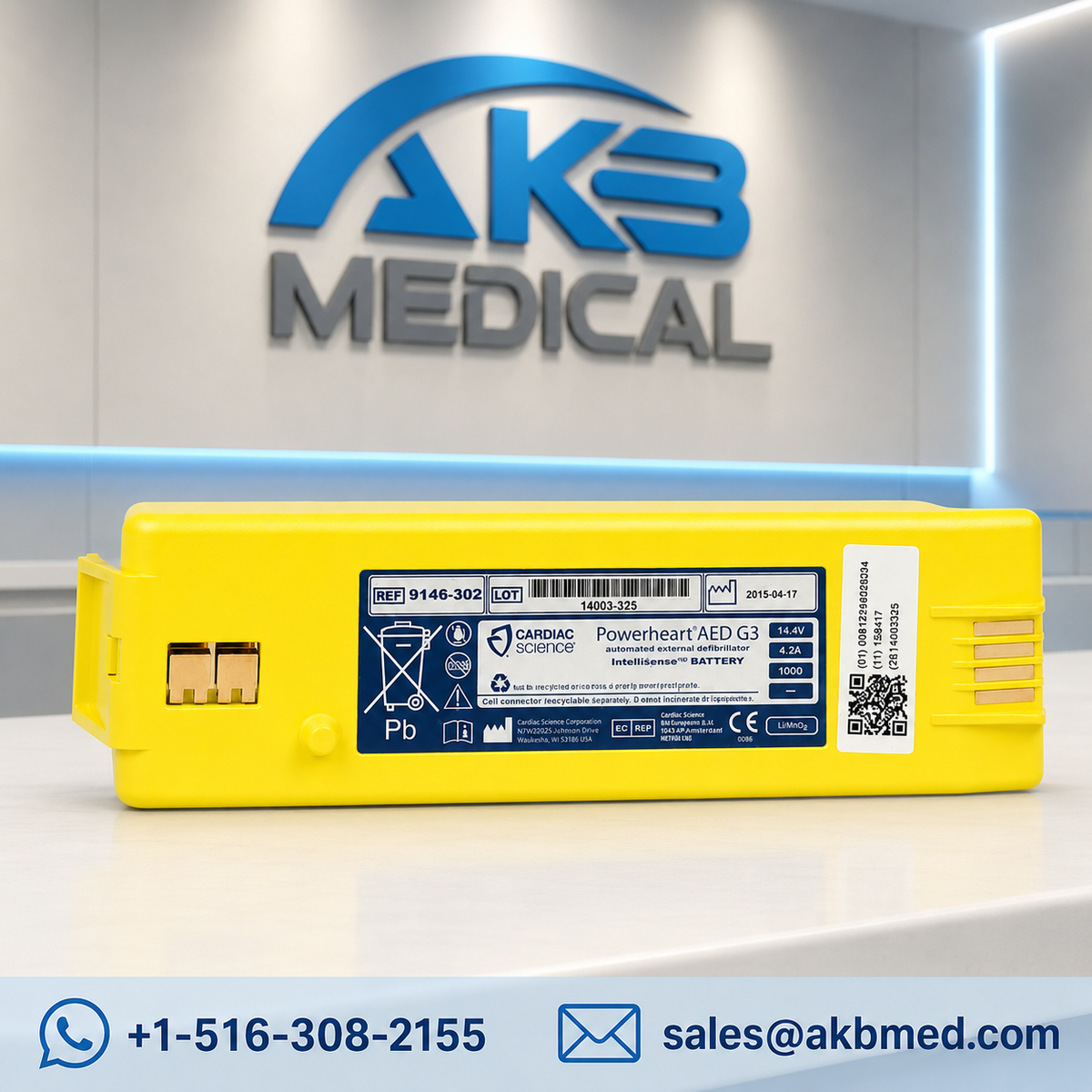 Cardiac Science Intellisense Powerheart G3 Lithium-Ion Battery
