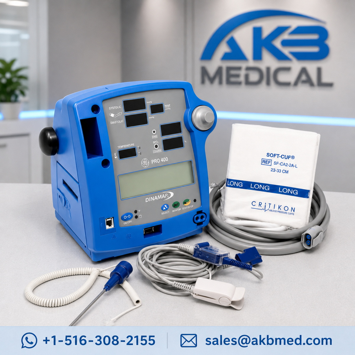 GE DINAMAP PRO 400 Vital Signs Monitor